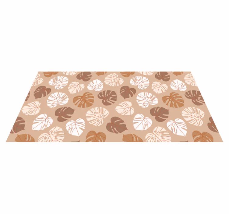Monstera glede vinyl teppe blomster og planter - Tenstickers