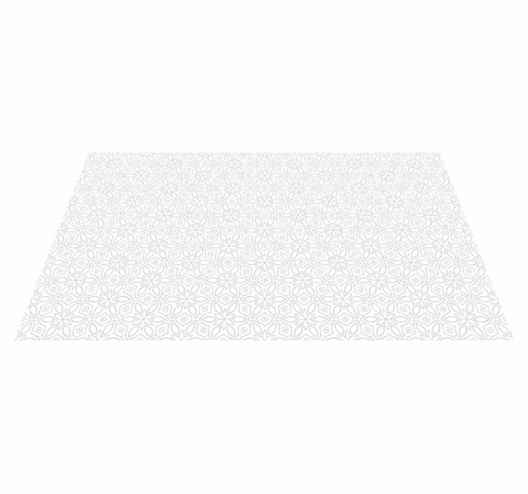 Blomsterhydraulisk fliseteppe - Tenstickers