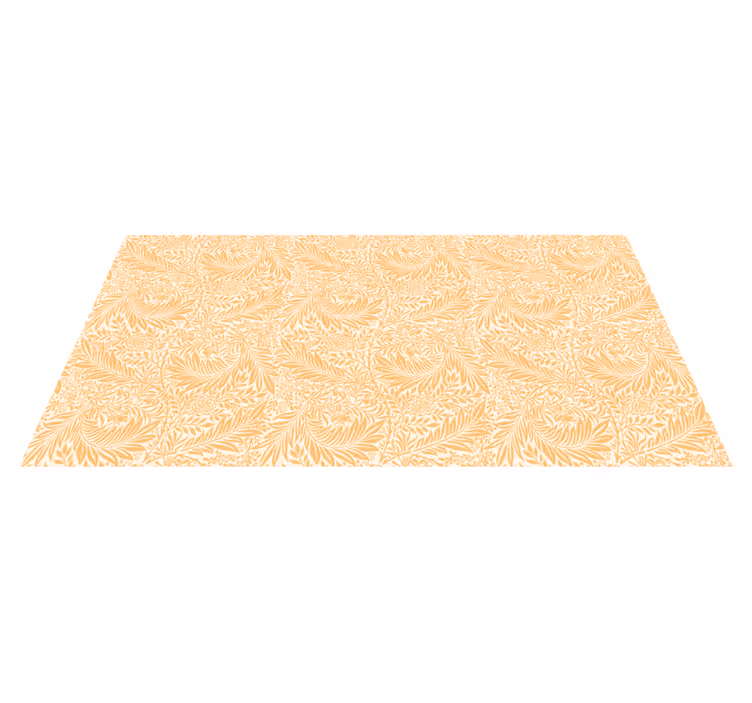Botanisk bladmønster vinyl teppe blomster og planter - Tenstickers