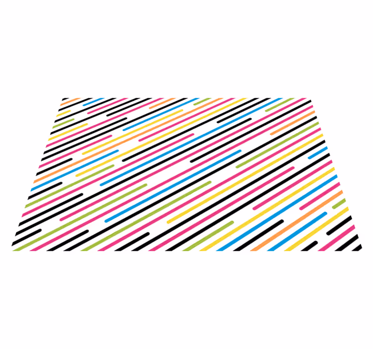 Fargerike striper moderne teppe - Tenstickers