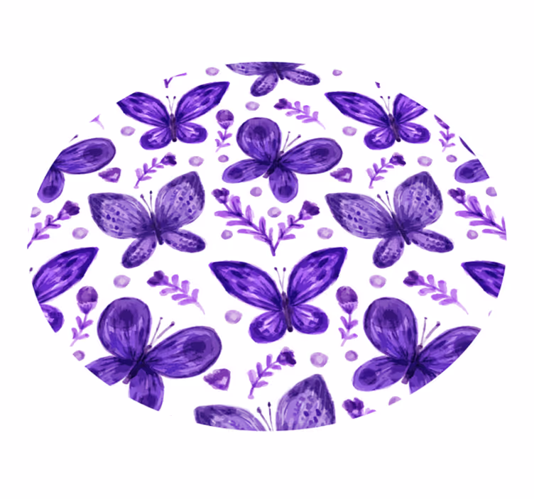 Lilla sommerfugler flygende barn vinylteppe - Tenstickers