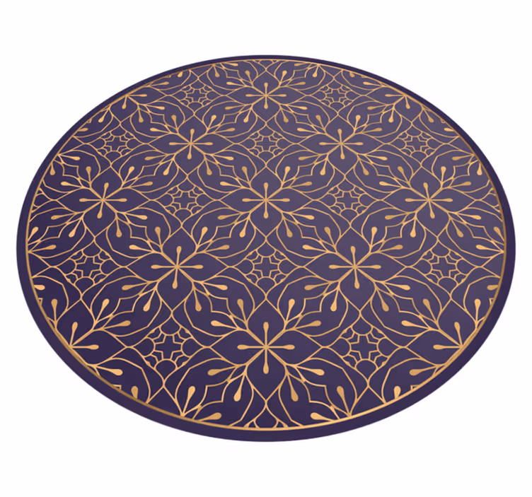 Mandala floral eleganse vinyl teppe mandala - Tenstickers