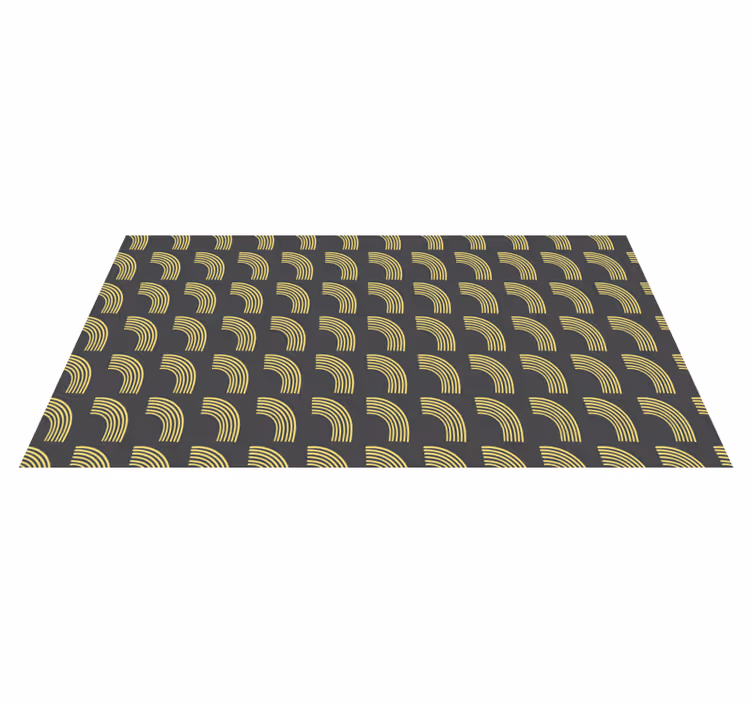 Geometriske buemønstre Vinyl teppe striper - Tenstickers