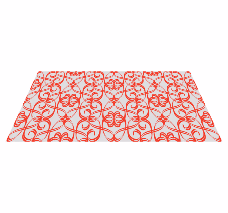 Virvlet forviklinger vinyl teppe geometrisk - Tenstickers