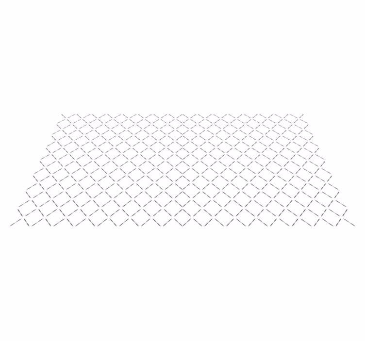 Kontinuerlig linjemønster vinyl teppe geometrisk - Tenstickers
