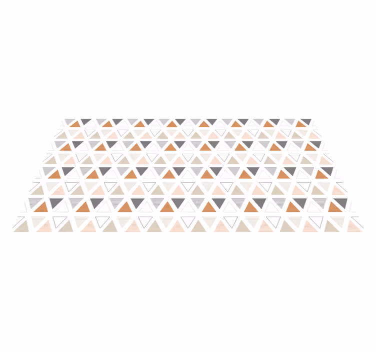 Trekantet mønsterdesign vinyl teppe geometrisk - Tenstickers
