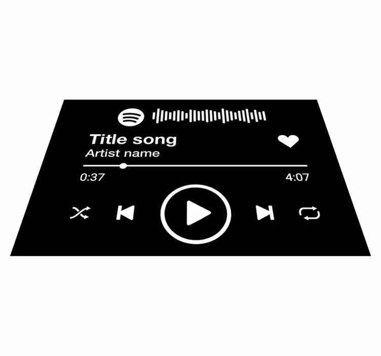 Spotify tekst personlig matte - Tenstickers