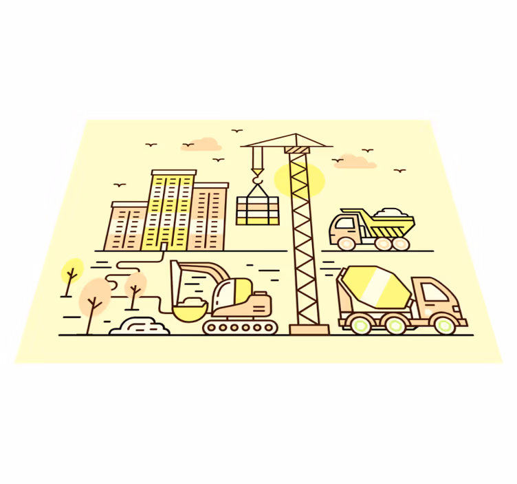Miksebil barn vinyl vinylteppe - Tenstickers