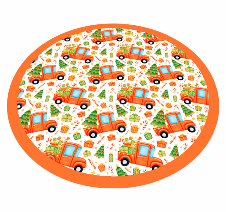 Leken transportsirkel Vinyl teppe flere barn - Tenstickers