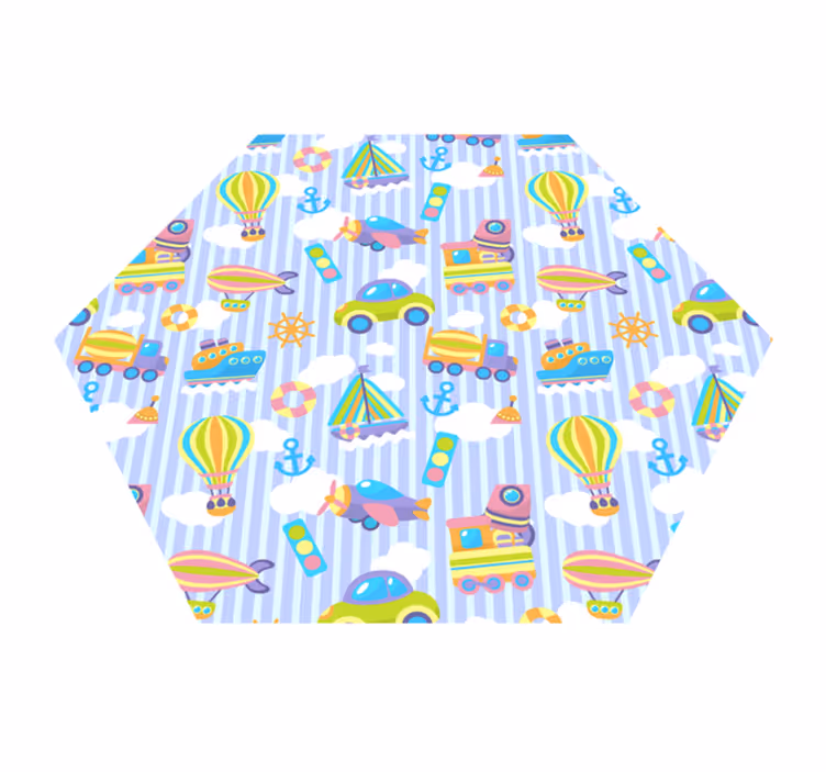 Barndomsbilder vinyl teppe spedbarn - Tenstickers