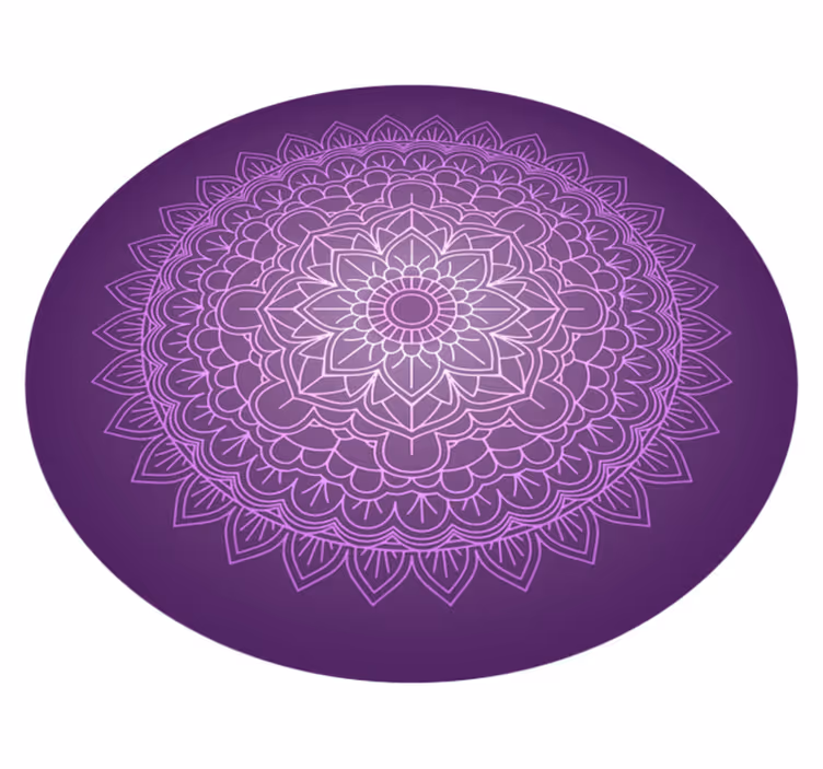 Lilla mandala vinylteppe - Tenstickers