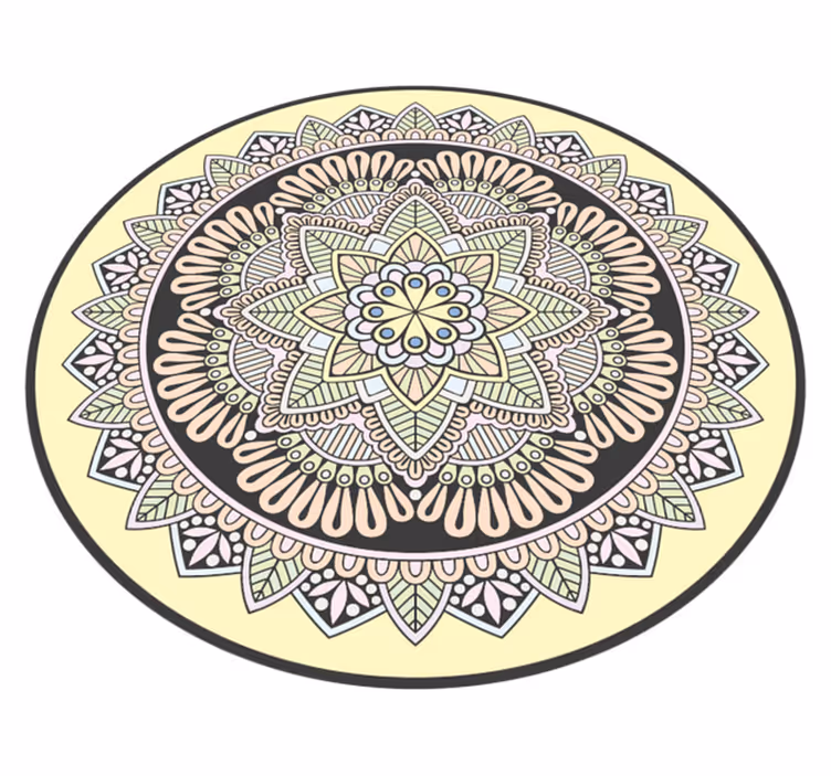 Flerfarget mandala mosaikkfliser - Tenstickers