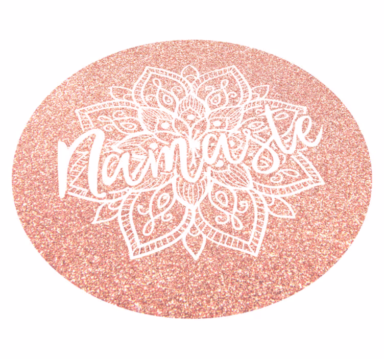 Mandala namaste motiv vinyl teppe mandala - Tenstickers