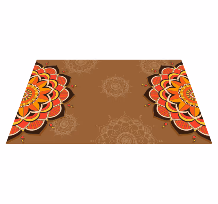 Mandala ornamentikk vinyl teppe mandala - Tenstickers