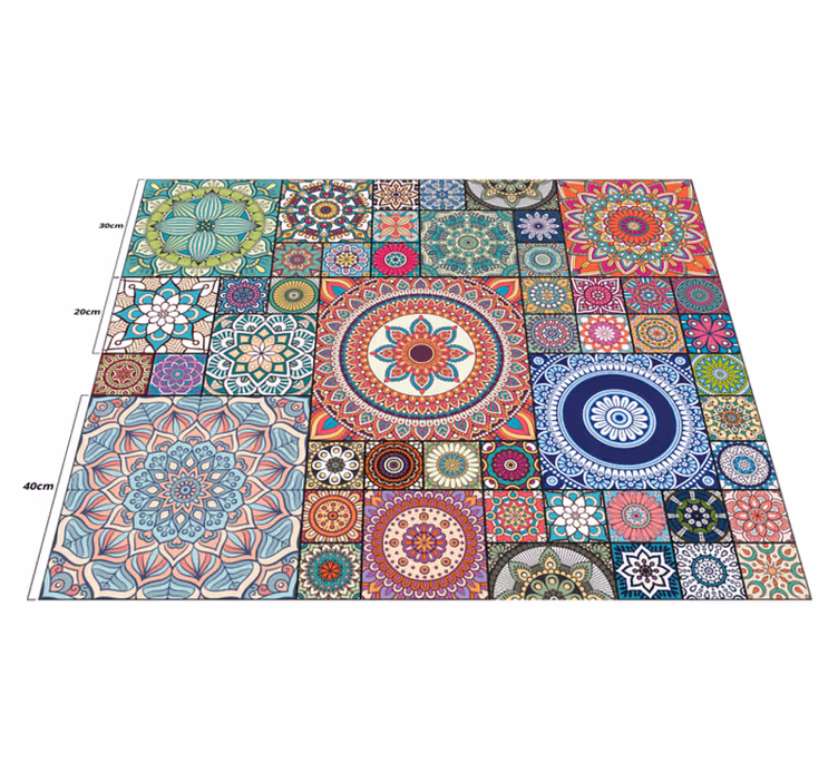 Mandala fliser mandala vinylteppe - Tenstickers
