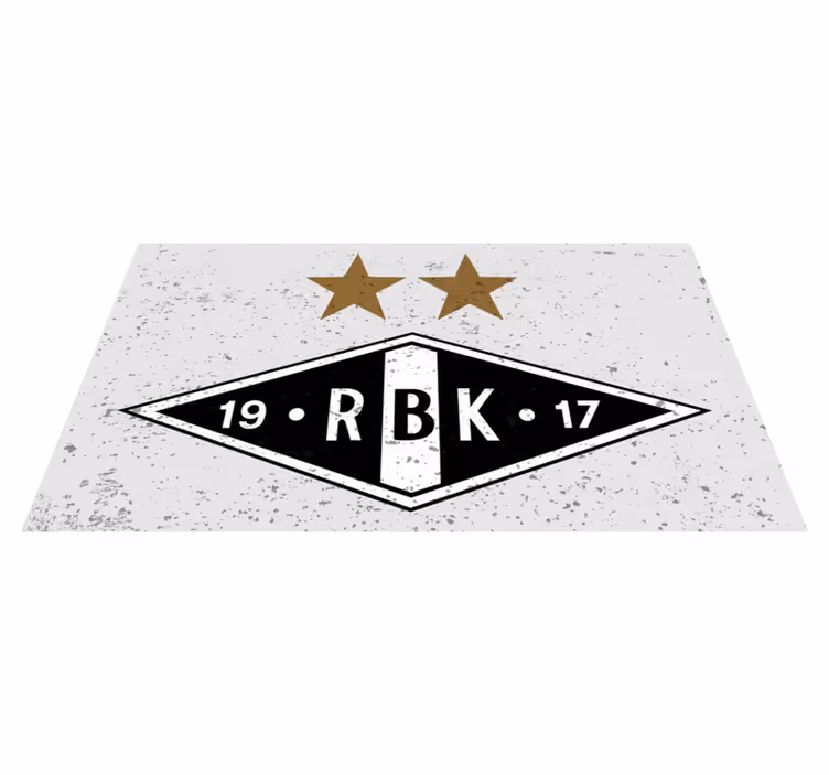 Rosenborg logo etnisk vinylteppe - Tenstickers