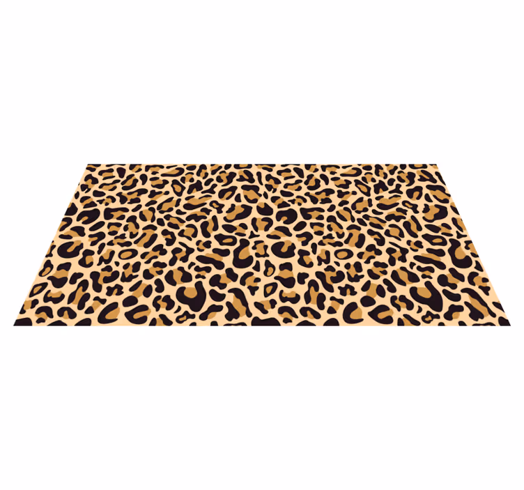 Leopardtrykk dyretrykk vinylteppe - Tenstickers