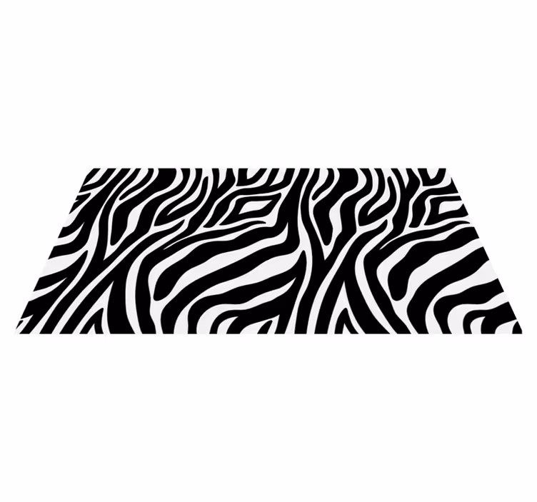 Zebra-trykk, dyreprint, vinylteppe - Tenstickers