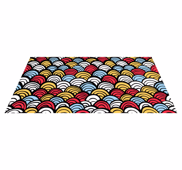 Fiskeskall dyretrykk vinylteppe - Tenstickers