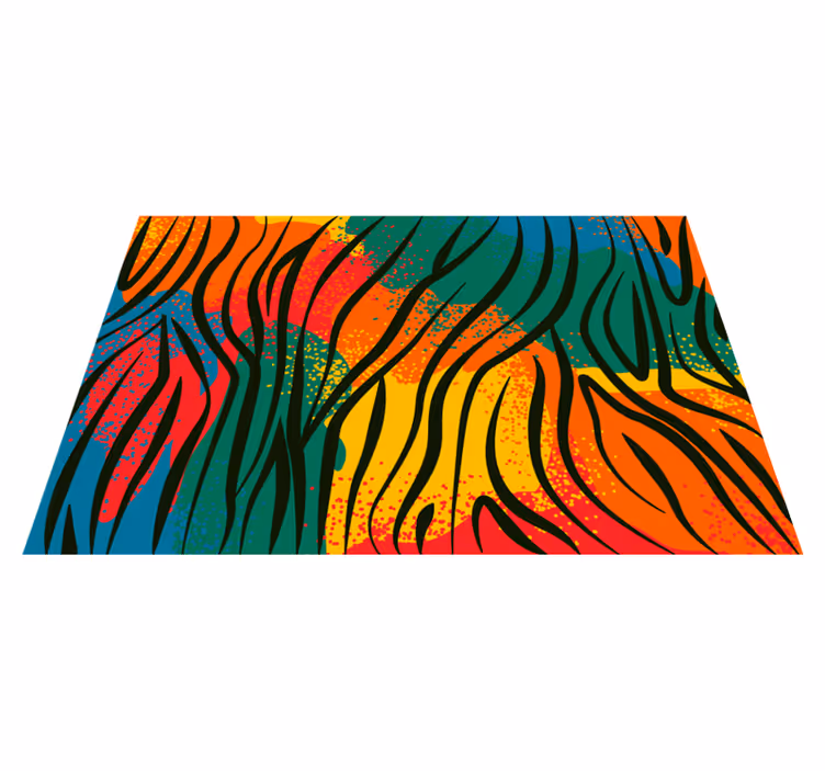 Afrikansk dyretrykk dyreteppe vinylteppe - Tenstickers