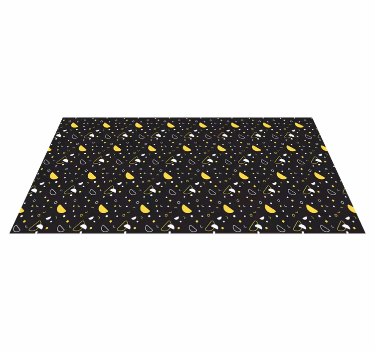 Fargerike geometriske figurer geometrisk teppe - Tenstickers