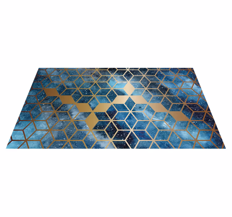 Galakse moderne geometriske vinyl teppe - Tenstickers
