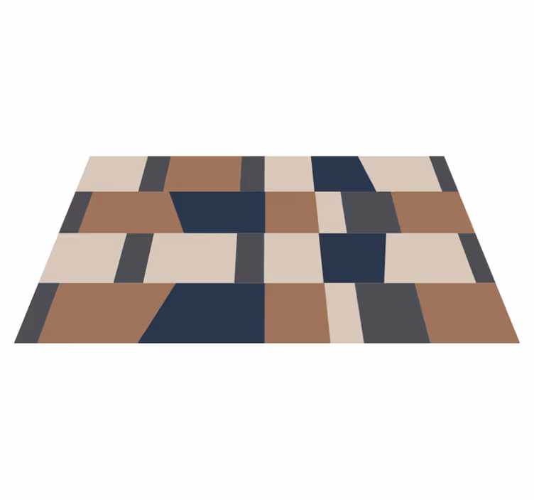 Geometrisk stripemønster Vinyl teppe striper - Tenstickers