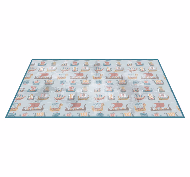 Nautisk barnehage vinyl teppe spedbarn - Tenstickers