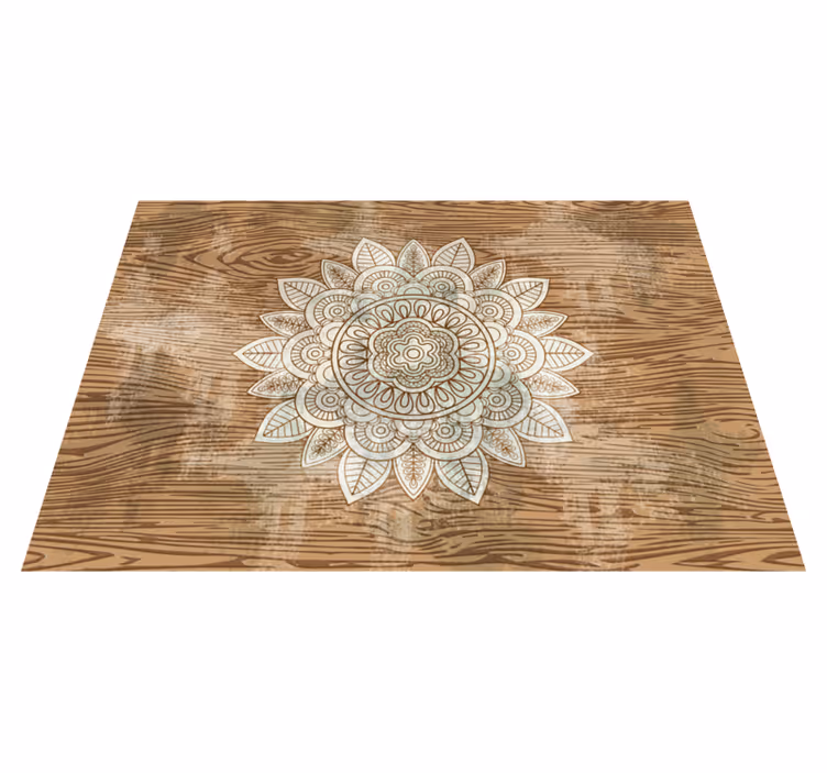 Mandala fokuspunkt vinyl teppe mandala - Tenstickers