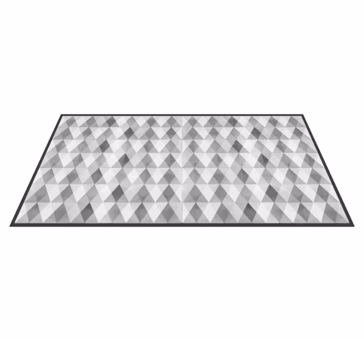Grå fjell geometriske tepper - Tenstickers