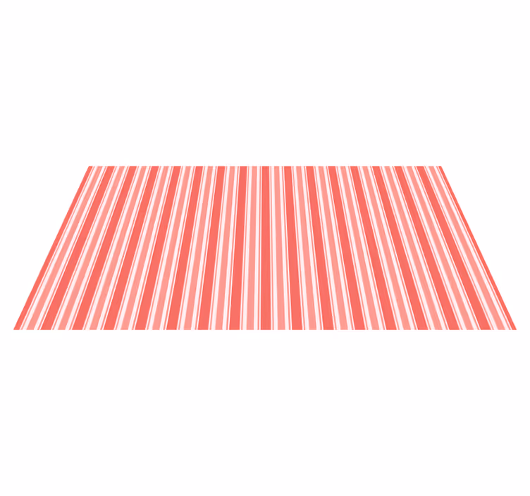 Stripet rosa harmoni Vinyl teppe striper - Tenstickers