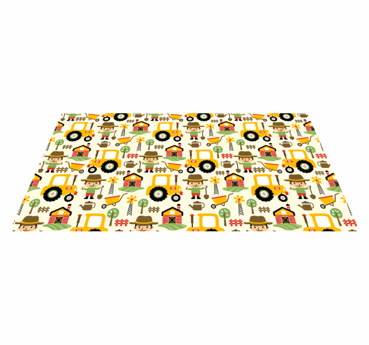 Fargerikt vinylmønster for traktormønster - Tenstickers