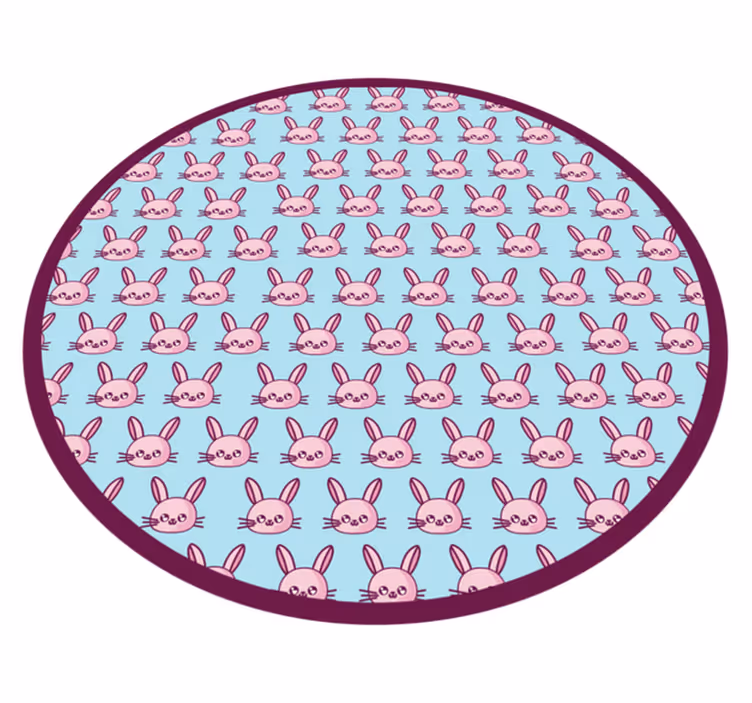 Anime kanin mønster dyr vinylteppe - Tenstickers