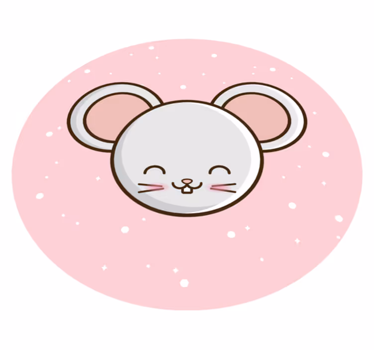 Søt anime musedyrteppe - Tenstickers
