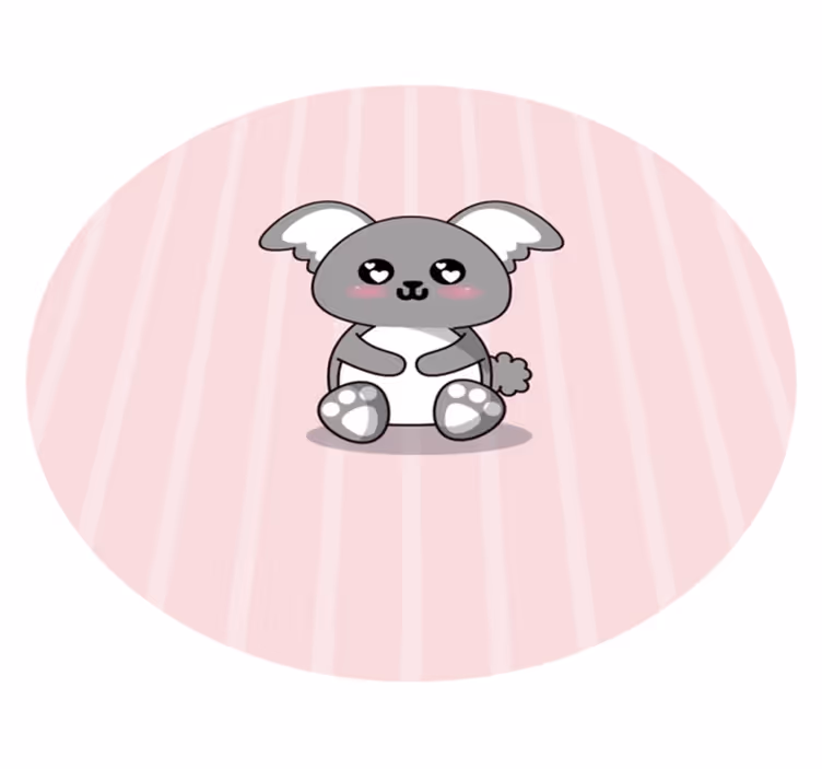 Anime søt koala dyre vinyl teppe - Tenstickers