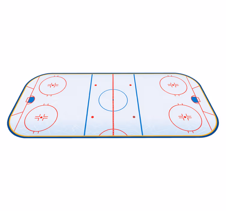 Ishockeybane spillmatte - Tenstickers
