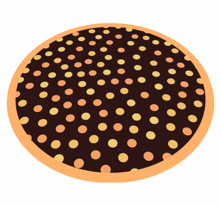 Stiplet sirkel Vinyl teppe striper - Tenstickers