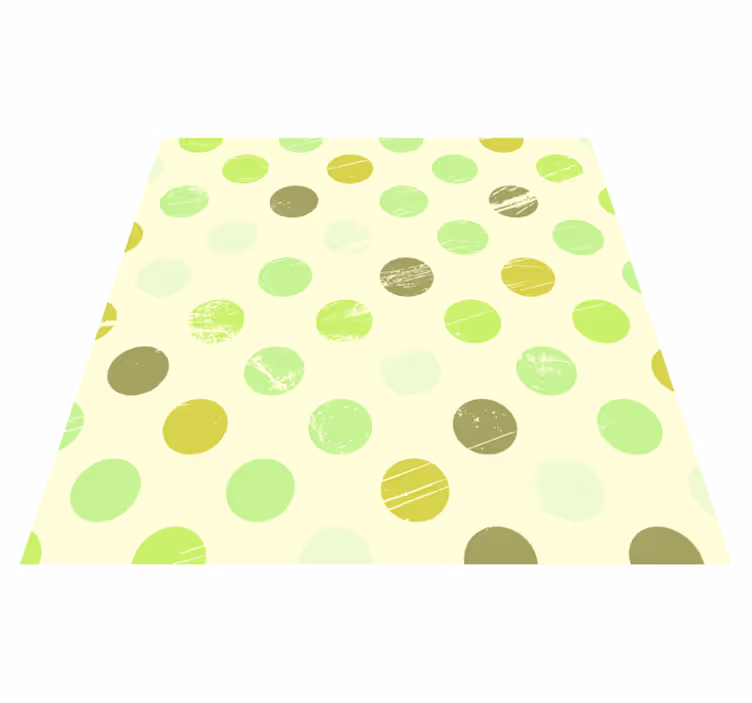 Grønne skygge polka dot geometriske tepper - Tenstickers