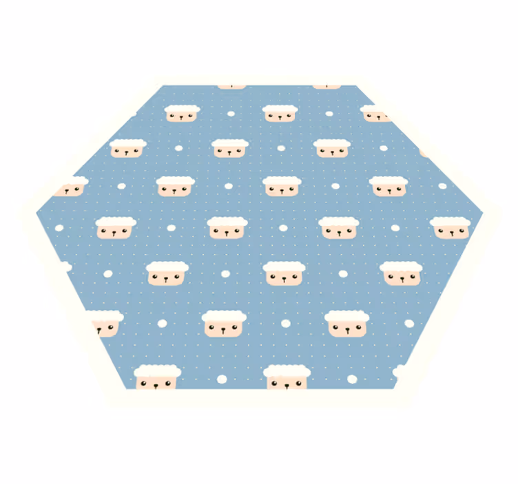 Sauemønster vinyl teppe baby - Tenstickers