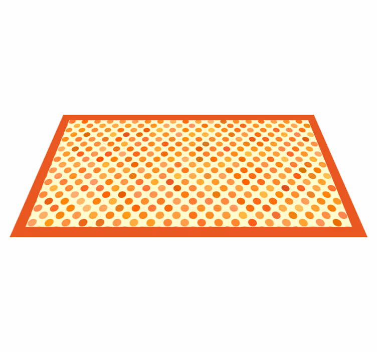 Polkaprikkede arrays Vinyl teppe striper - Tenstickers