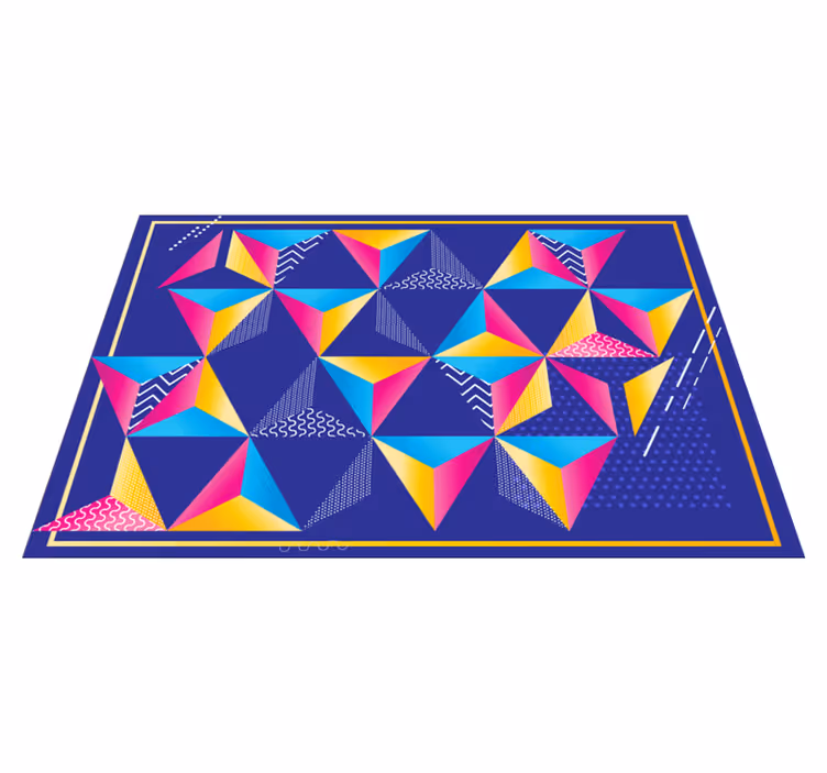 Trekanter med forskjellige teksturer geometrisk - Tenstickers