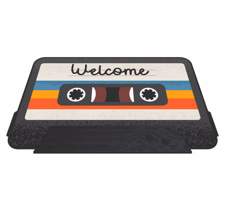 Kassett velkomstdesign vinyl teppe sagn og tekster - Tenstickers
