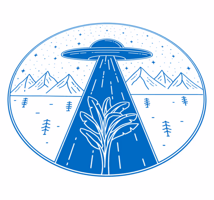 Ufo eventyr Vinyl teppe flere barn - Tenstickers