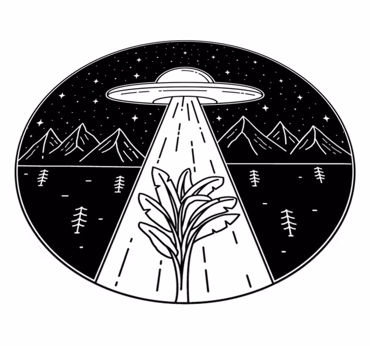 Ufo in the night ungdoms vinylteppe - Tenstickers