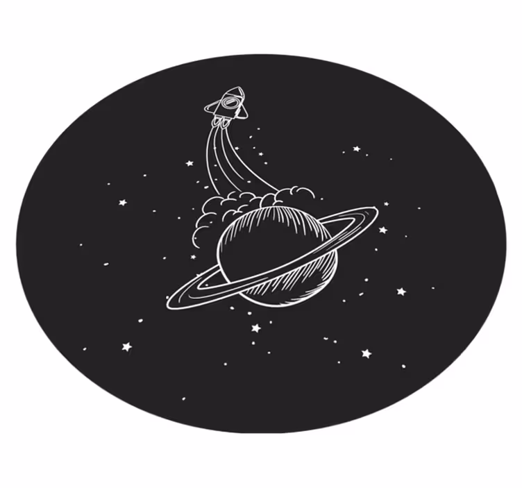 Rakett med stjerner baby lekematte - Tenstickers