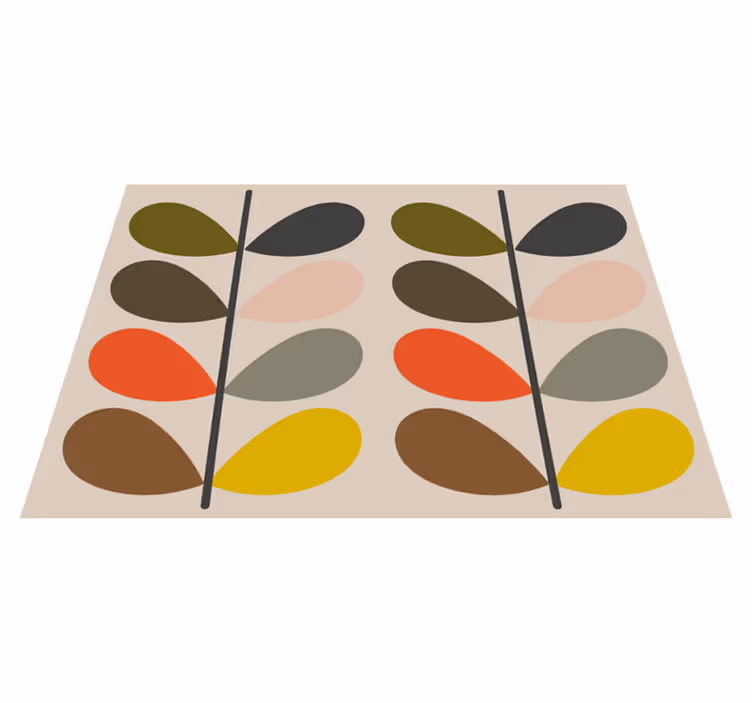 Orla kiely moderne vinylteppe - Tenstickers