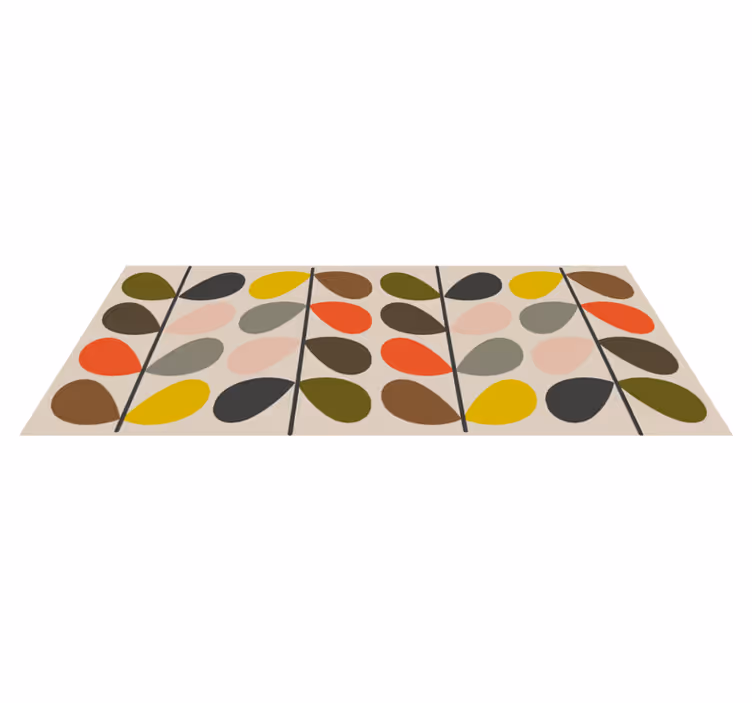 Orla kiely mønster moderne teppe - Tenstickers