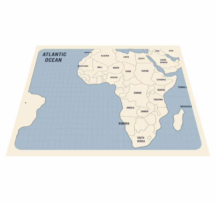 Kartkort av afrika verdenskartteppe - Tenstickers