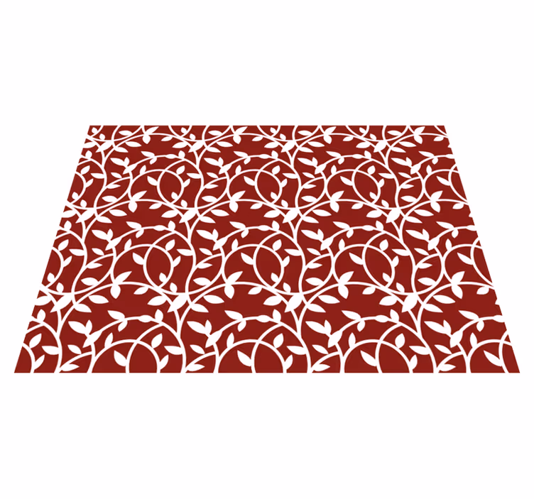 Elegant inspirasjon vinyl teppe blomster og planter - Tenstickers