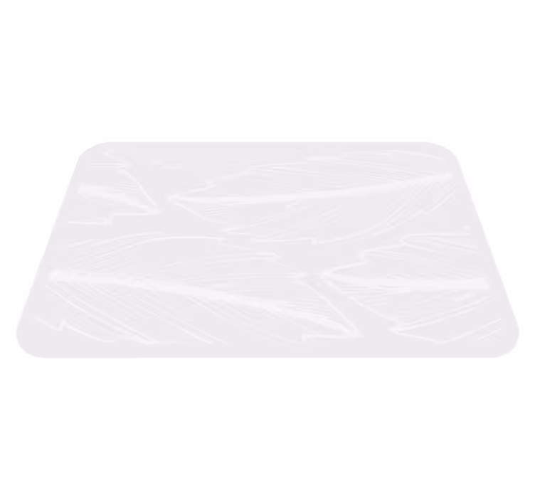 Fjæravtrykkmønster vinyl teppe natur - Tenstickers